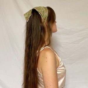 SOLD Symphony Scarfs Muted Green/Pink Scarf